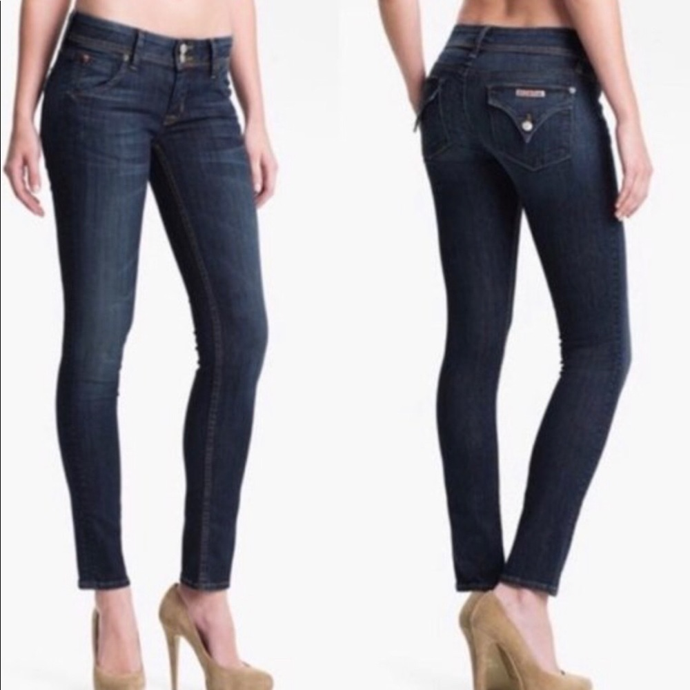 Hudson Collin Flap Low Rise Skinny Jeans